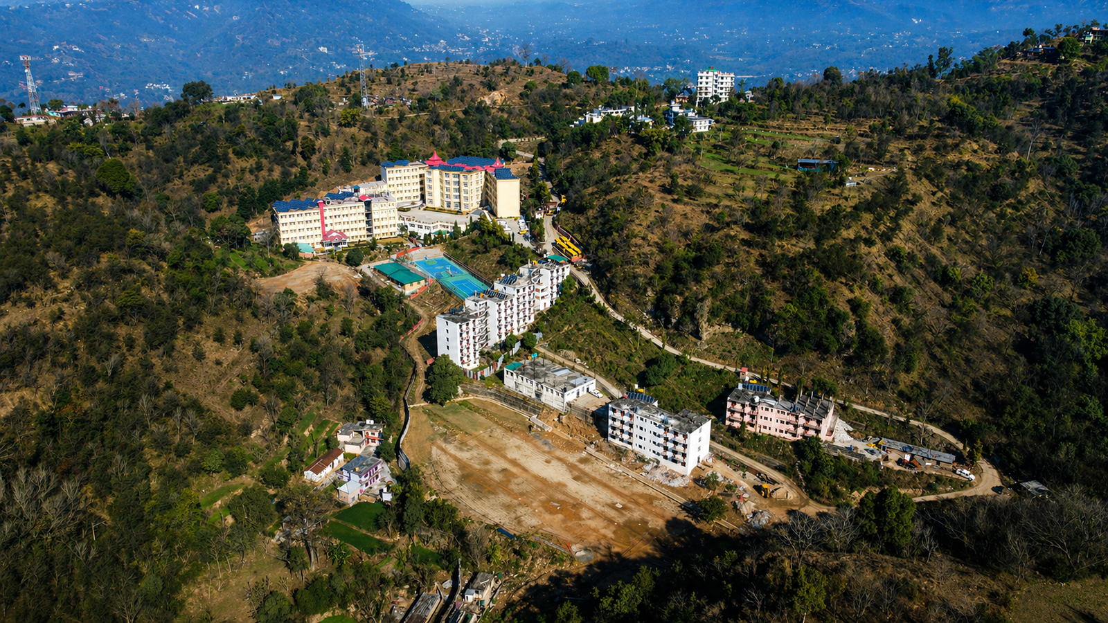 Full aerial campus view, SIRS Luhnu Kanaitan