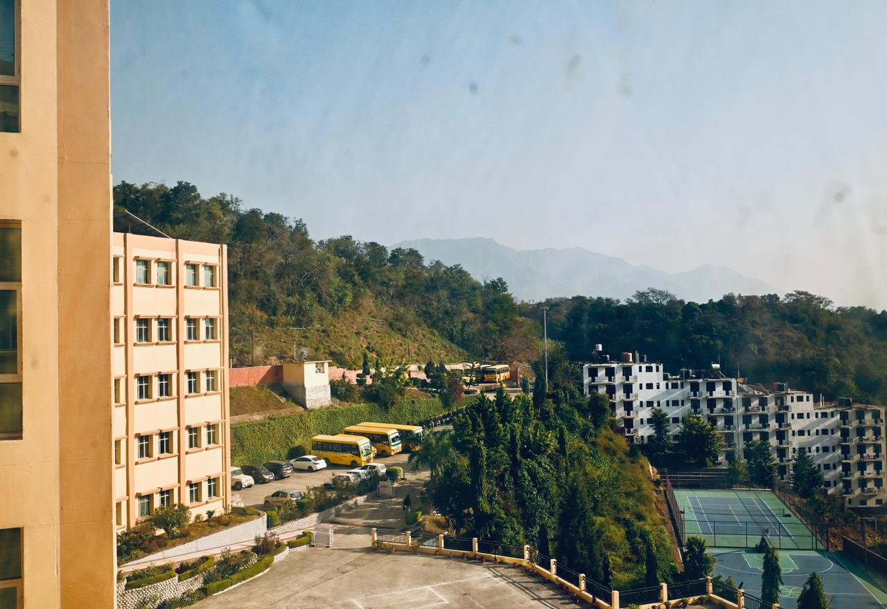 Himalayan hillside setting