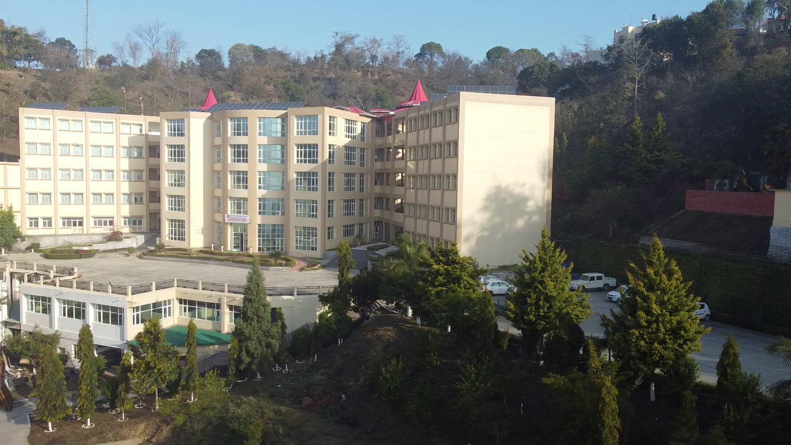 The hillside setting